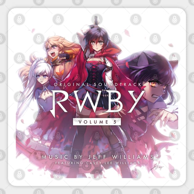 RWBY - Volume 5 OST Album Cover Magnet by indieICDtea